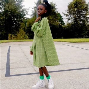 Plaid Button Down Dress NWT